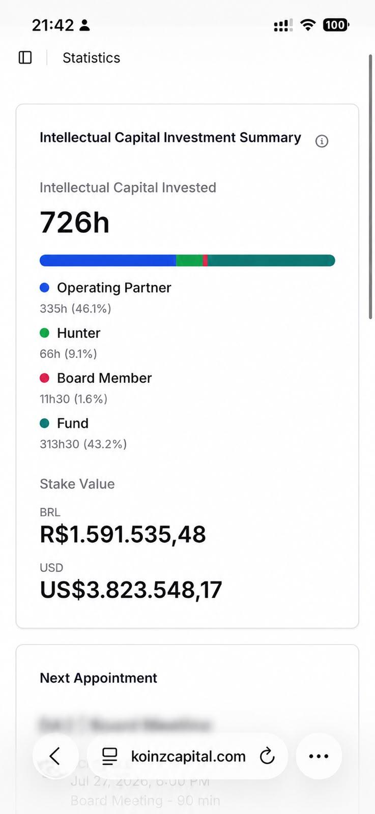 Cada contribución de los miembros queda registrada.